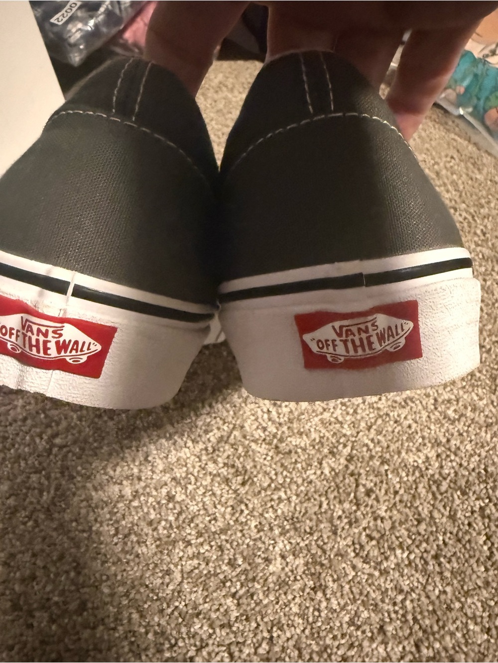 Vans Classic Slip-On Canvas Loafers — Gray - Picture 3 of 4